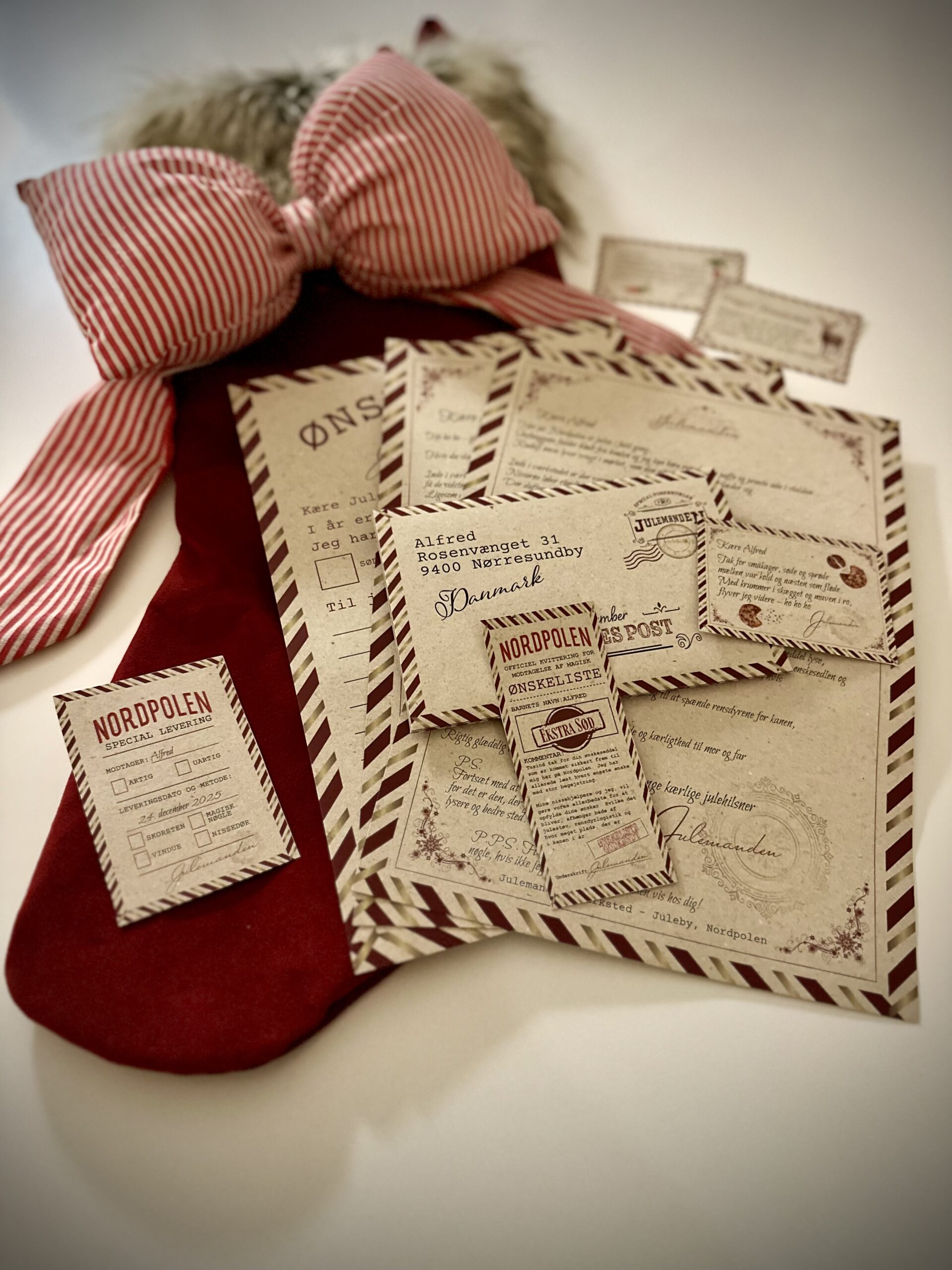Brev fra julemanden, 2025 - Trykte breve