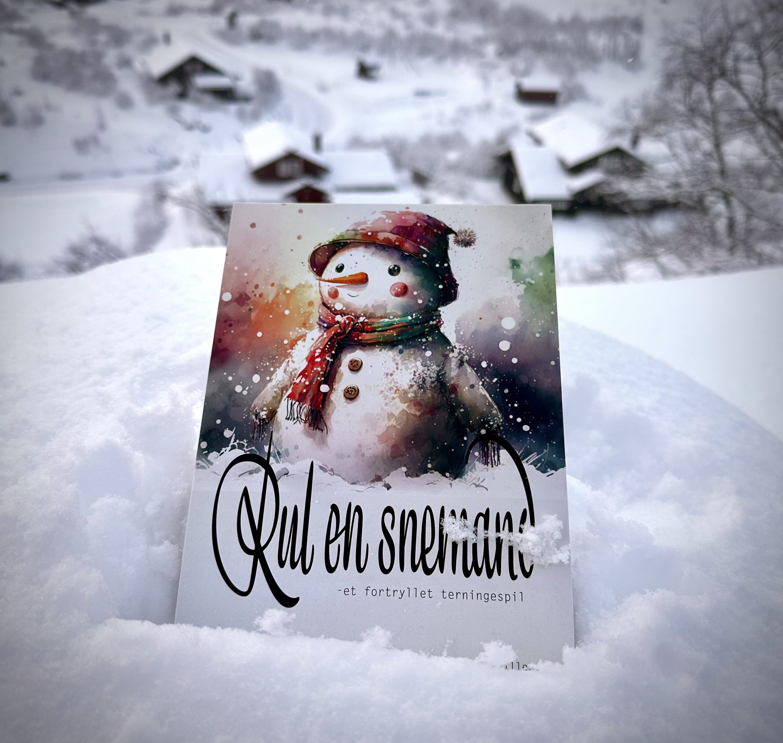 Rul en snemand - Spilleblok