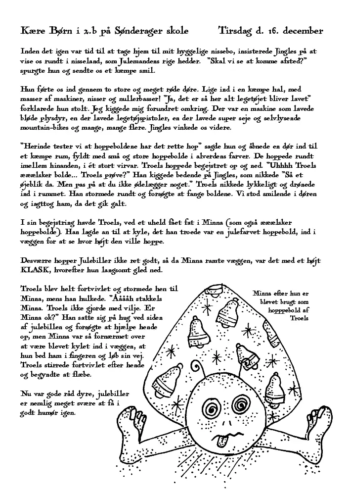 Personlige Nissebreve Tilpasset Skolens December – Gør Julen Magisk i Klasseværelset: Print Selv PDF - Billede 2