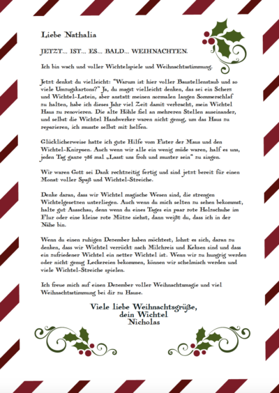 Ein magischer Gruß und Abschied vom Wichtel: Print-Selbst-PDF - Image 2