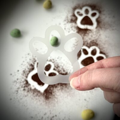 Påskeharefodspor - skabelon