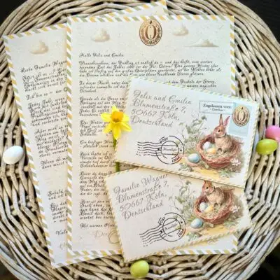 Die neuen persönlichen Osterhasen-Briefe des Jahres: Print-Selbst PDF
