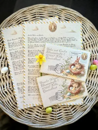 Die neuen persönlichen Osterhasen-Briefe des Jahres: Print-Selbst PDF
