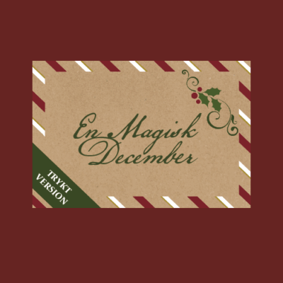 En Magisk December - Pakke m. trykte breve, bånd & manilla kort - Julekalender med nissebreve